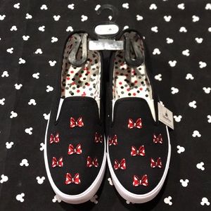 Disney Parks Minnie Canvas Slip Ons